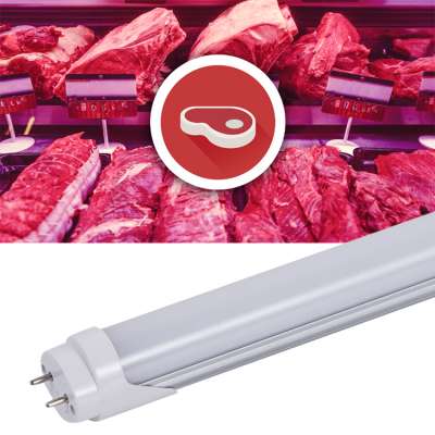 LED Meat Light Tube T5  T8 18w 1200mm 4FT T8 Pink Led Tube Lights